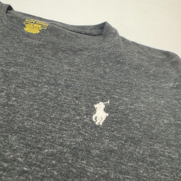 Polo Ralph Lauren Custom Slim Fit Tee ‘Charcoal’ Size Large - Picture 2 of 3